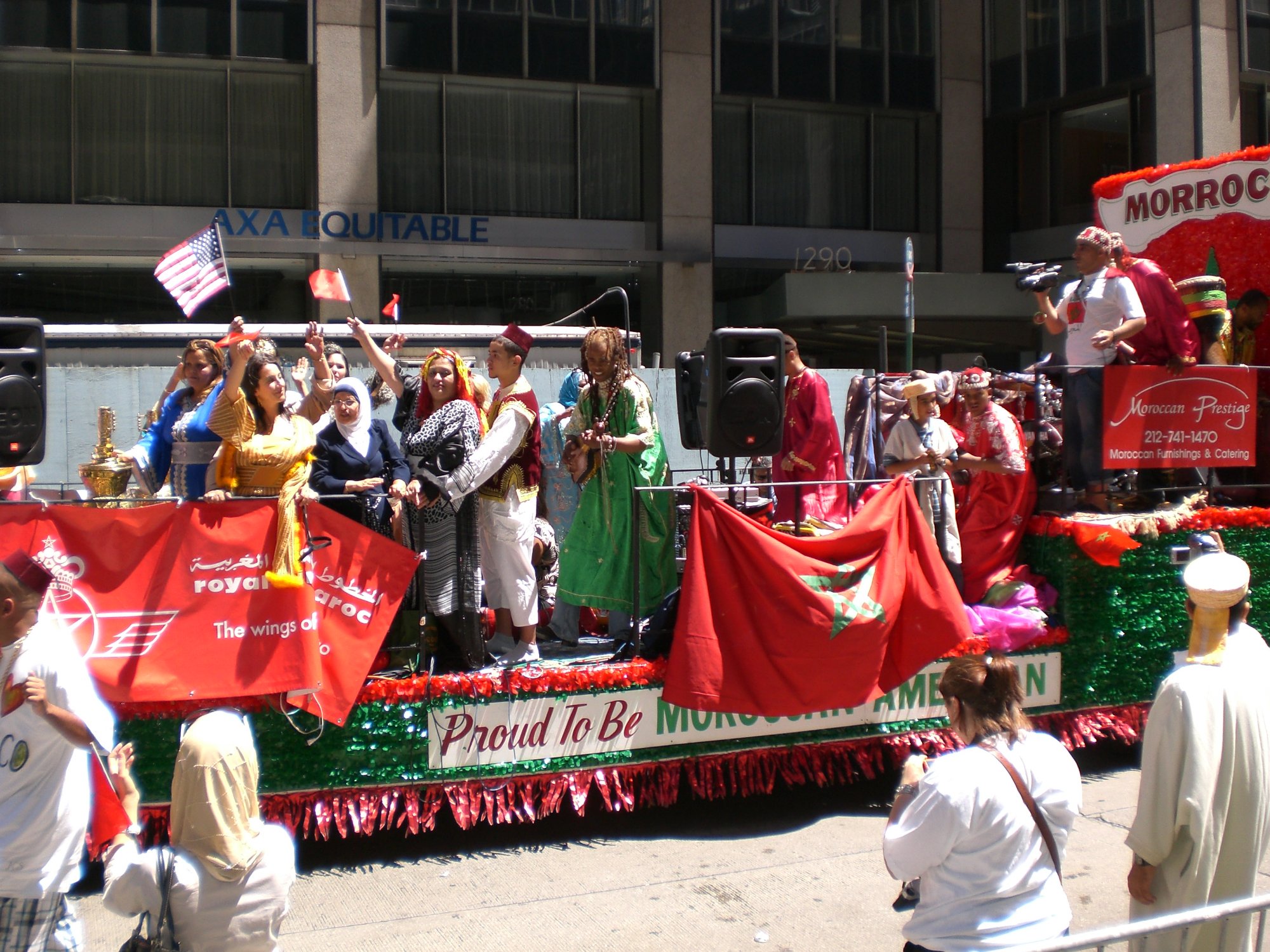 Moroccan American float — Proud to Be Moroccan American
